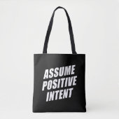 Tote Bag Le Mantra Message D'Affirmation Suppose Une Intent (Devant)