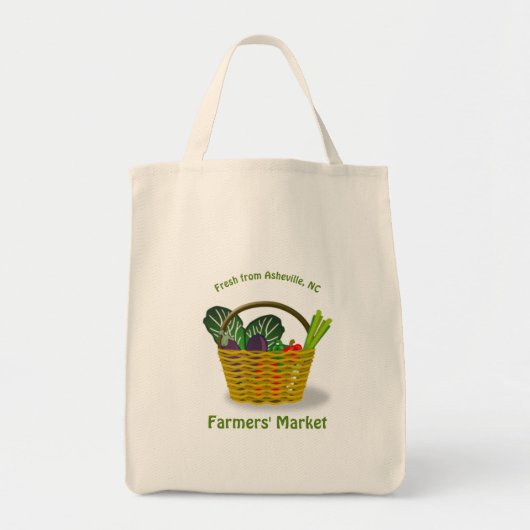 Tote Bag Le marché des agriculteurs locaux (Devant)