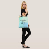 Tote Bag Le mariage de nom de couple initiale lettre date (Sur le modèle)