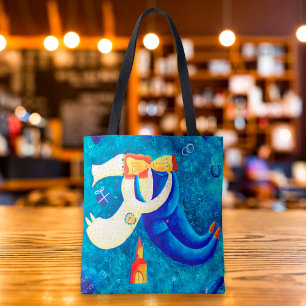 Tote Bag Le Mariage Peinture d'Art Contemporain