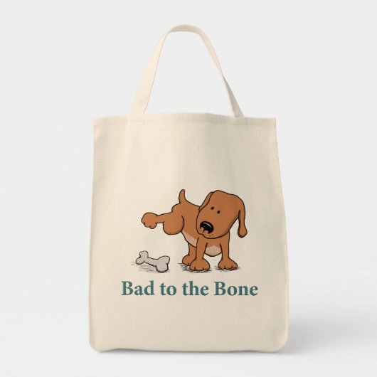Tote Bag Le mauvais drôle au chien d'os (Devant)