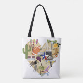 Tote Bag Le McKinney du centre le Texas (+ Coeur du Texas) (Dos)