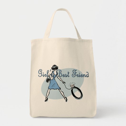 Tote Bag Le meilleur ami de la fille (Devant)