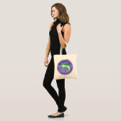 Tote Bag Le meilleur compagnon de pêche de Mimi (Devant (modèle))
