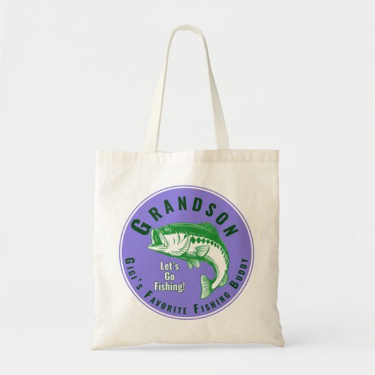 Tote Bag Le meilleur compagnon de pêche de Mimi (Devant)