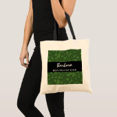 Tote Bag Le meilleur léopard vert nommé toujours fait sur (Devant (produit))