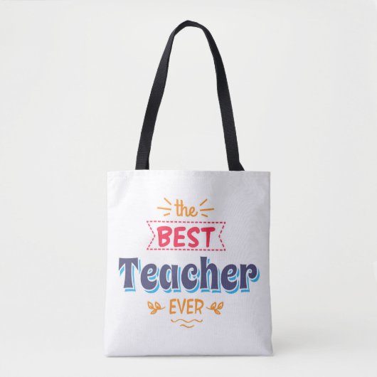 Tote Bag Le meilleur professeur jamais (Devant)