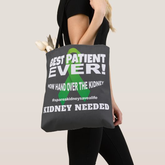 Tote Bag Le meilleur rein Fourre-tout nécessaire de patient (De près)