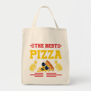 Tote Bag Le Meilleur T-Shirt Pizza Drôle Chemise Amateur de
