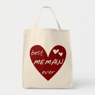 Tote Bag Le meilleurs T-shirts et cadeaux de Memaw de coeur