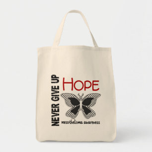 Tote Bag Le mèsothéliome n'abandonnent jamais le papillon