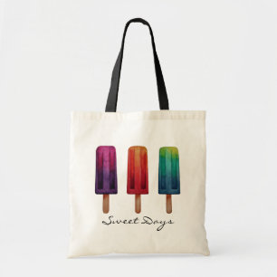 Tote Bag Le mignon de Popsicle d'aquarelle crème