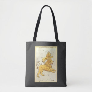 Tote Bag Le miroir de Leo le lion Vintage Constellation Ura