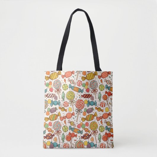 Tote Bag Le monde des bonbons. (Devant)