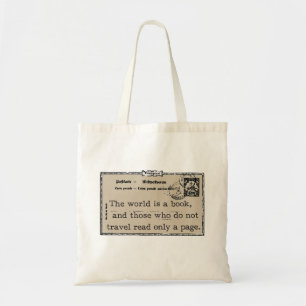 Tote Bag "Le monde est Vintage voyage Fourre-tout d'un