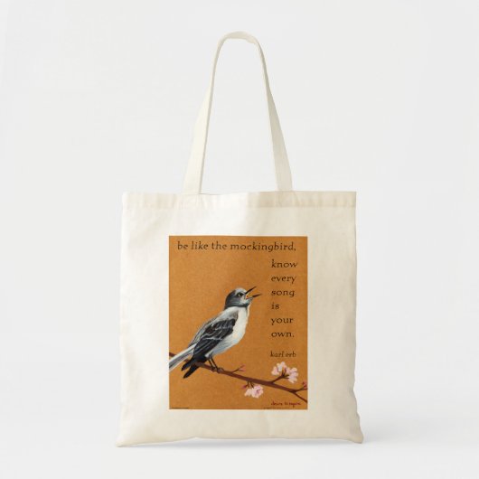 Tote Bag Le moqueur "savent que chaque chanson est votre (Devant)