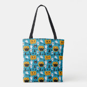 Tote Bag Le motif | de créatures de Halloween d'amusement (Dos)