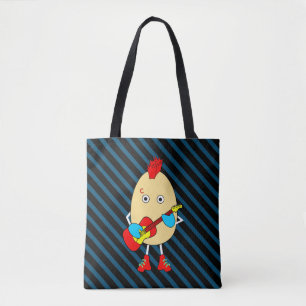 Tote Bag Le musicien de rock Egghead