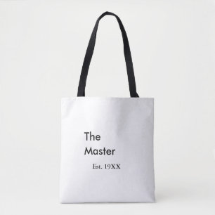 Tote Bag Le nom du patron maître est année date homme roi t