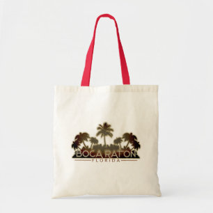 Tote Bag Le palmier de Boca Raton Florida réutilisable fou