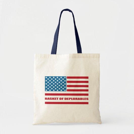 Tote Bag Le panier du drapeau américain de Deplorables (Devant)
