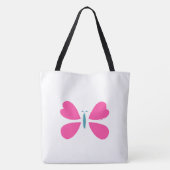 Tote Bag Le papillon rose vole (Dos)