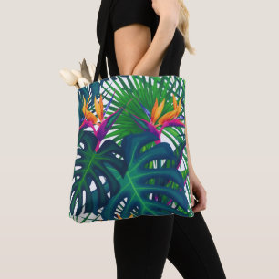 Tote Bag Le paradis des Feuilles de la jungle tropicale