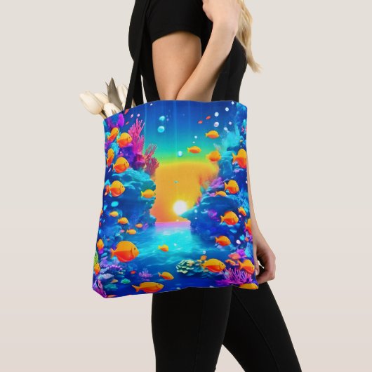 Tote Bag Le paradis sous-marin vibrant trouvé (De près)