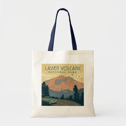Tote Bag Le Parc national volcanique de Lassen | Voyage rou (Devant)