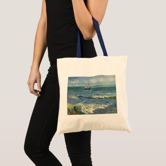Tote Bag Le paysage marin de Van Gogh aux Saintes Maries de (Devant (produit))