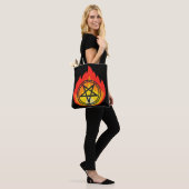 Tote Bag Le pentagrame ardant  (Sur le modèle)