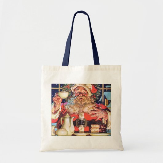 Tote Bag Le père noël à la maison (Devant)