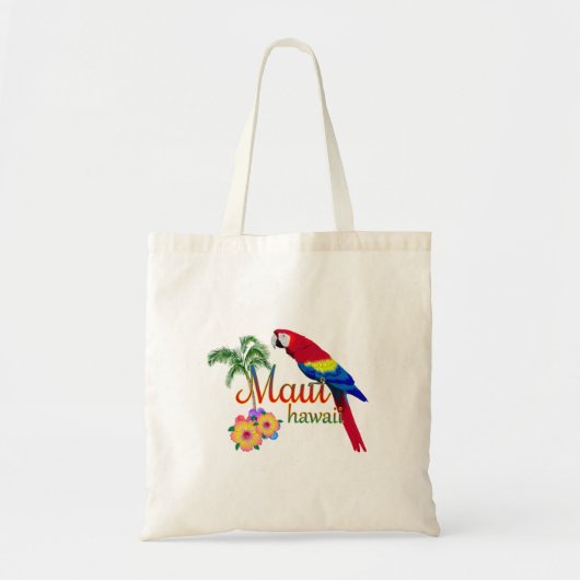 Tote Bag Le perroquet de l'île tropicale de Maui Hawaii (Devant)