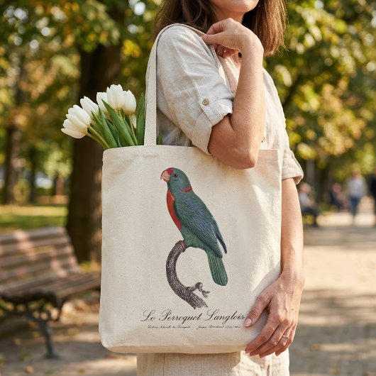 Tote Bag Le Perroquet Langlois de Jacques Barraband