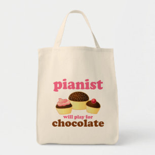 Tote Bag Le pianiste jouera pour le chocolat