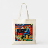 Tote Bag Le Piano Player (Dos)