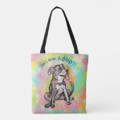 Tote Bag Le pitbull mignon "adoptent ! , ne faites pas des (Dos)