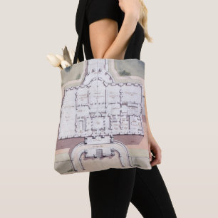 Tote Bag Le plan du président de la Maison-Blanche, Washing