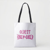 Tote Bag Le plus âgé avec un seul enfant traversé (Devant)
