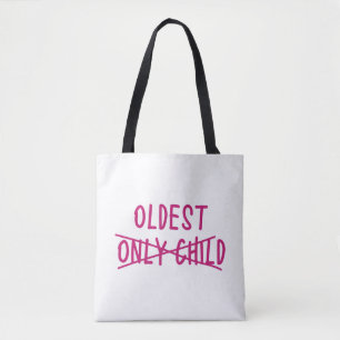 Tote Bag Le plus âgé avec un seul enfant traversé