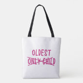 Tote Bag Le plus âgé avec un seul enfant traversé (Dos)