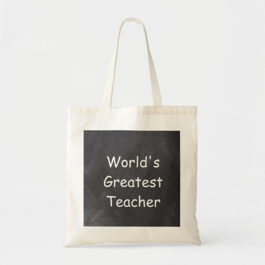 Tote Bag Le plus grand cadeau d'enseignant de Chalkboard De (Devant)