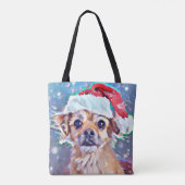 Tote Bag Le plus mignon chien de Noël jamais vu ! (Dos)