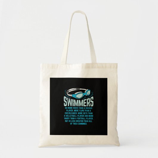 Tote Bag Le Poison de Swimming Lover (Devant)
