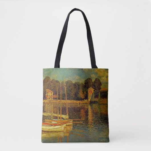 Tote Bag Le Pont à Argenteuil par Claude Monet (Devant)