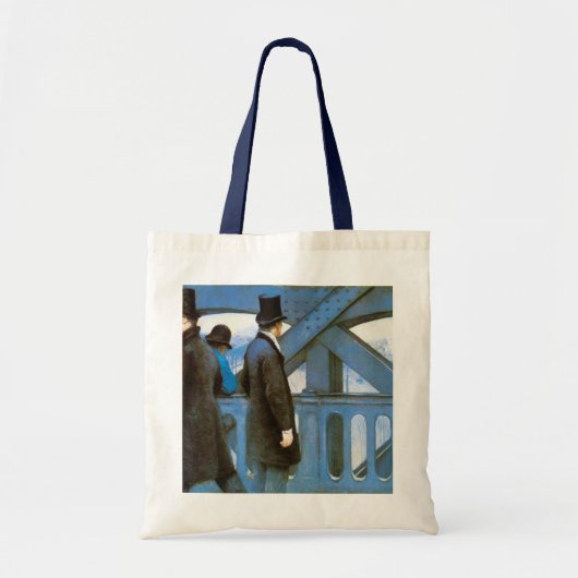 Tote Bag Le Pont de l'Europe par Gustave Caillebotte (Devant)
