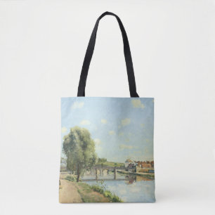 Tote Bag Le Pont Du Chemin De Fer Camille Pissarro