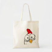 Tote Bag le poulet dit bonjour (Devant)
