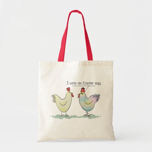 Tote Bag Le poulet drôle était un oeuf de Pâques (Devant)