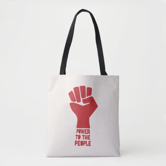 Tote Bag Le pouvoir au peuple (Devant)